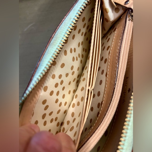 Kate Spade Turquoise Wellesley Neda Wallet Zip Around Cardholder Clutch - Picture 11 of 16